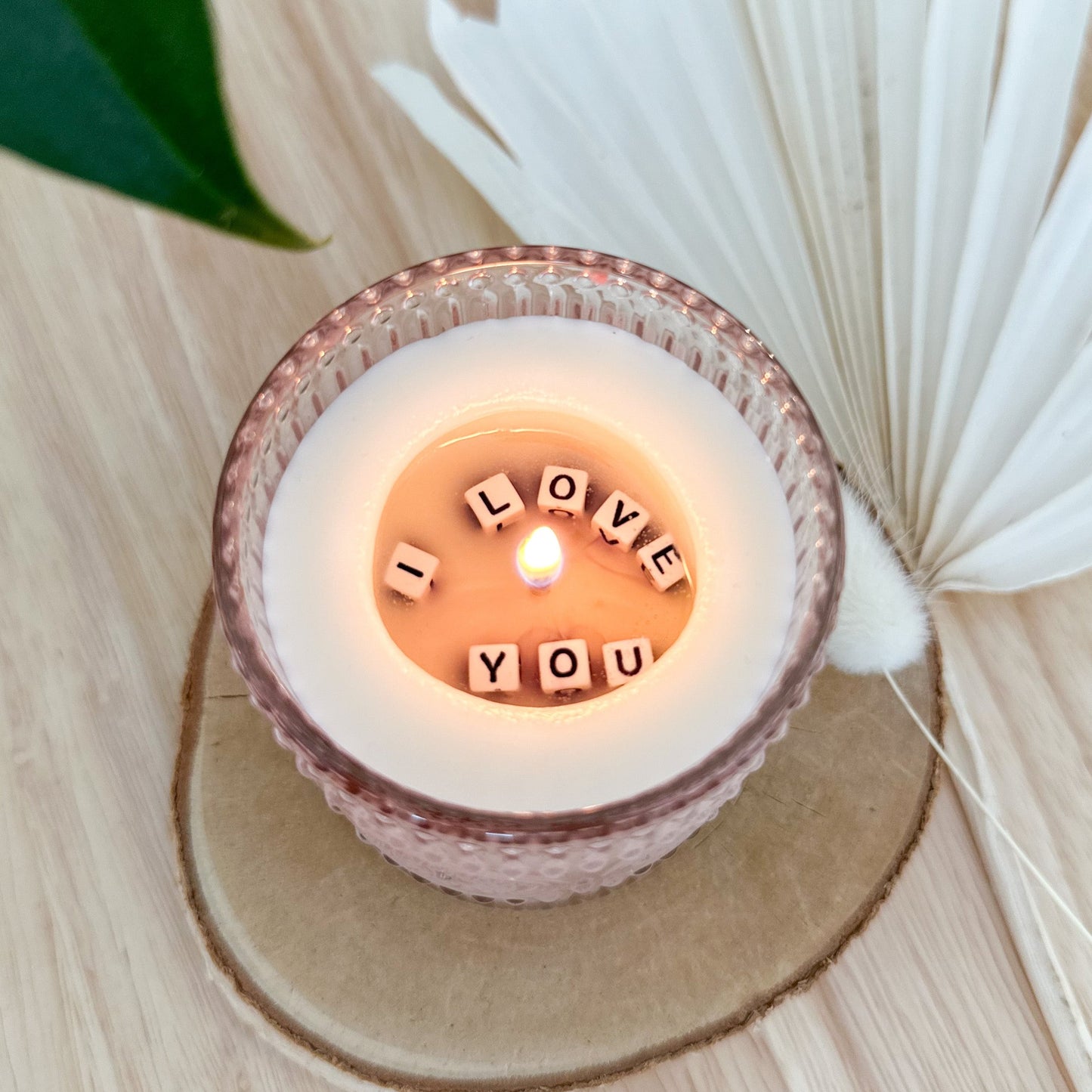 Bougie Message secret "I love you"